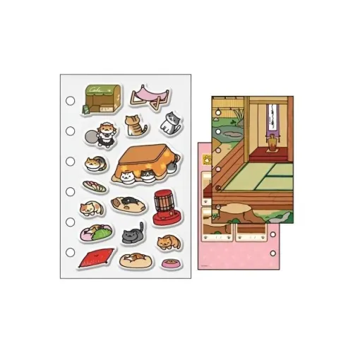 BANDAI Котенок BACKYARD Наклейка Мерч по IP