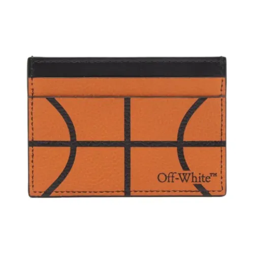 OFF Белый Кожа Картхолдер Унисекс Оранжевый Черный