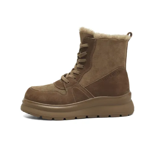 BOERDIQI Термические Зимние Ботинки Женские Увеличение Высоты на 11 см