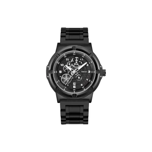 Miniso Futuristic Fashion Collection Кварцевый механизм ремешок из нержавеющей стали часы унисекс разноцветный циферблат