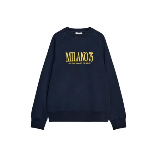 ZARA Collaboration Морской Синий Женский Свитшот