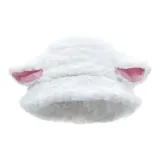 Белый с розовыми ушами