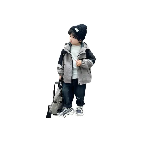 ZHIO Армейский зеленый флис с подкладкой + пальто для детей туристическая одежда