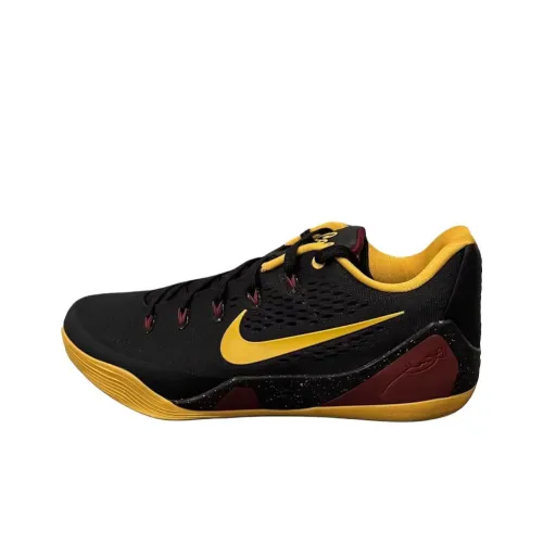 Nike Kobe 9 Low Топ Баскетбольные кроссовки Унисекс Черный