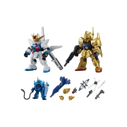 BANDAI Gundam Укрепленный Ensemble Hyaku Shiki Тигр Канон Счастливый Draw Один Капсульная игрушка Целая коробка 5 шт