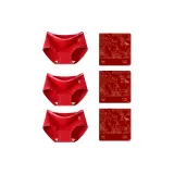 [3 шт] Красный веер + длинные фонари + длинные фонари