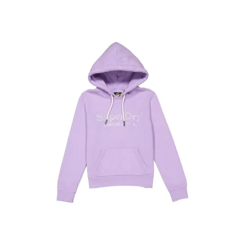 SUPERDRY Свитшоты для женщин с лавандовым цветом