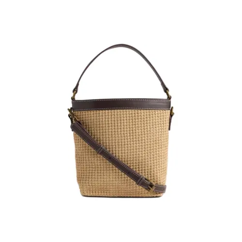 GAP Olefin Солома Сумка-ведро Сумка Обычный Женский Натуральный Бежевый