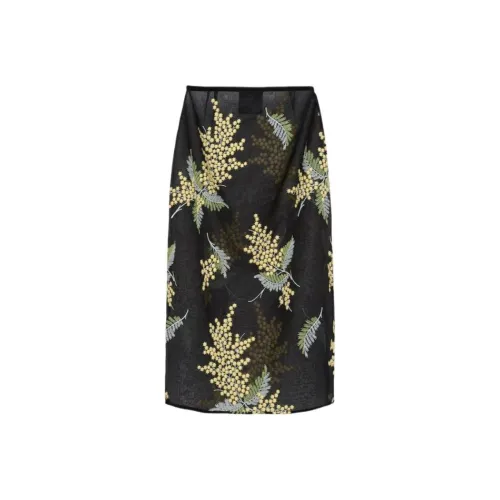 PRADA SS24 Повседневная длинная юбка женская многоцветная