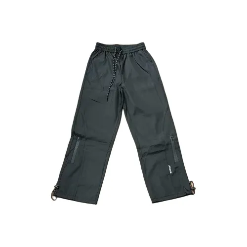 FRLMK Черный [На флисовой подкладке] Унисекс Повседневные Штаны