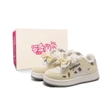 Жёлтый Коричневый [с флисовой подкладкой] [Жёлтый Клетка Бант Коробка]