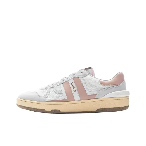 Lanvin Clay Low Top Скейтборд Кроссовки Мужские Серый Розовый