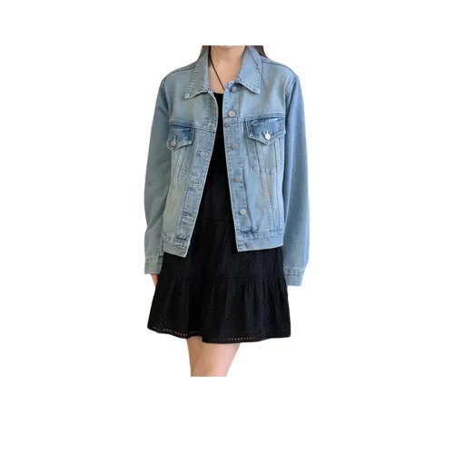 ILOVECHOC Джинсовый синий Унисекс Джинсовые куртки