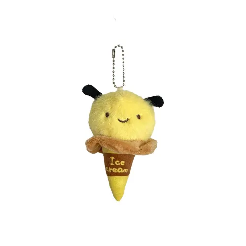 ZHICHUANGJIA Креативный Bee Ice Cream Plush Pendant 11cm Рекомендуемая высота
