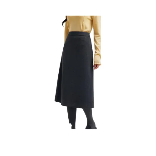 Dajia Poetry Зимний Повседневный Длинный Юбка Женские