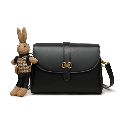 MOM'S HELPER ПУ (полиуретан) Сумка через плечо Стандартная Женская Черная Абрикосовая