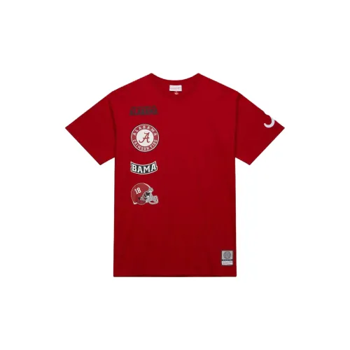 MITCHELL NESS Alabama Малиновый Прилив Hometown T Рубашка Мужская