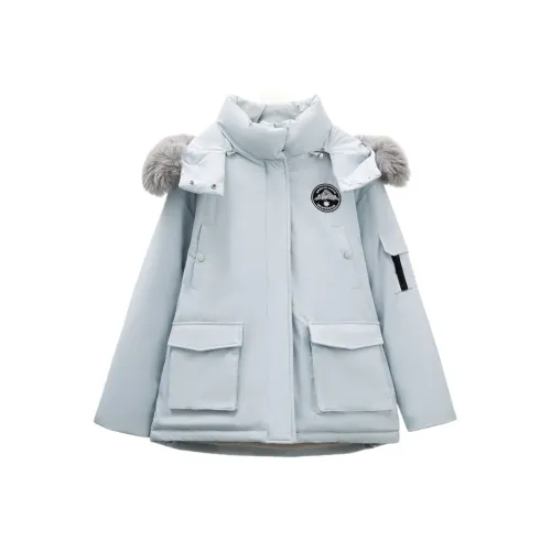 AFGGD Синий Женские пуховики