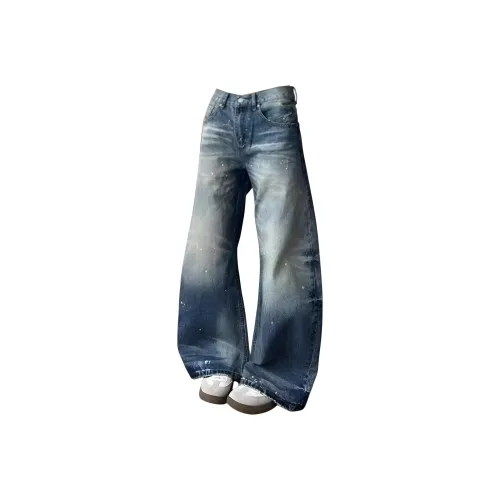 REXSHION Blue Unisex Jeans REXSHION Синий Унисекс Джинсы