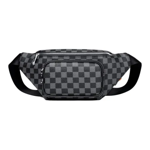 KONADCT PVC Sling Bag Standard Men's Black