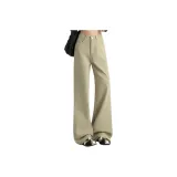 Светлые кофейные брюки