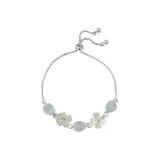 Браслет с четырехлистным клевером [Белый]