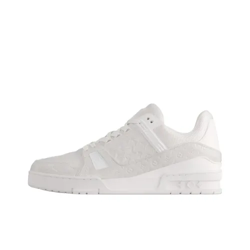 LOUIS VUITTON Тренер Low Топ Скейтборд Кроссовки Мужские Белые