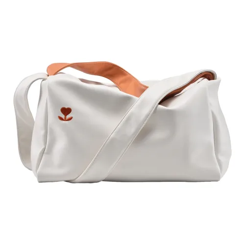 LOVVVVE ПУ (полиуретан) Сумка через плечо Стандартная Унисекс Экрю