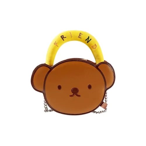 Cool Fun Полиэстер Мех Сумка Женская Коричневая