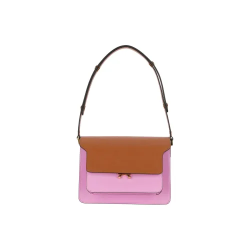 Marni Основная часть Коровья кожа Сумка на плечо Женские Коричневый Фиолетовый Бежевый Белый