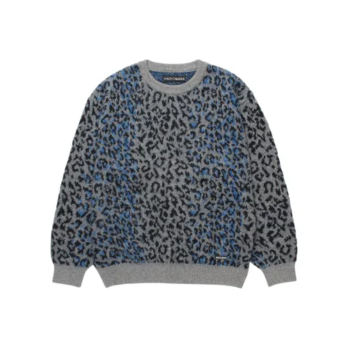 WACKO MARIA FW25 Леопард Мохер Жаккард KNIT Свитер Унисекс