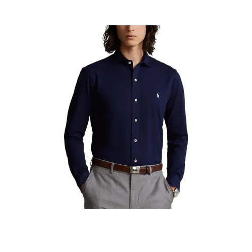 Polo Ralph Lauren Fw25 Рубашка Мужская Морской Синий