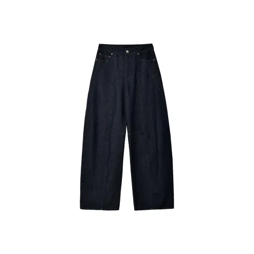 SINBOS Выстиранный деним Темно-синий Женские джинсы