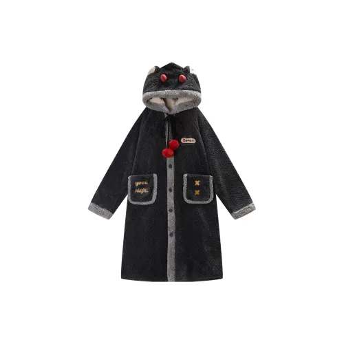 GUKOO Sleep Халат Мужской Серый Черный