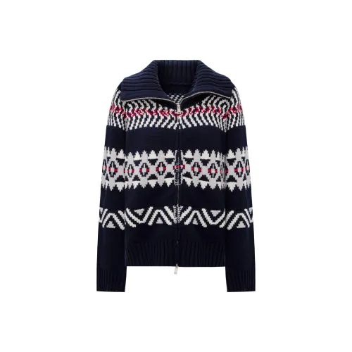 Self Who Темно-синий синий узор женские свитеры