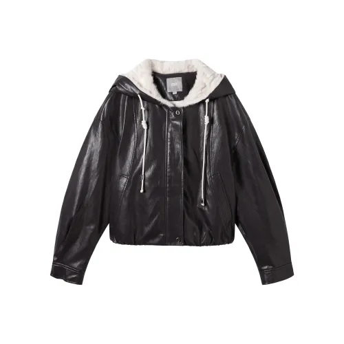 DIALOGUE Темно-красный фиолетовый женский пуховик