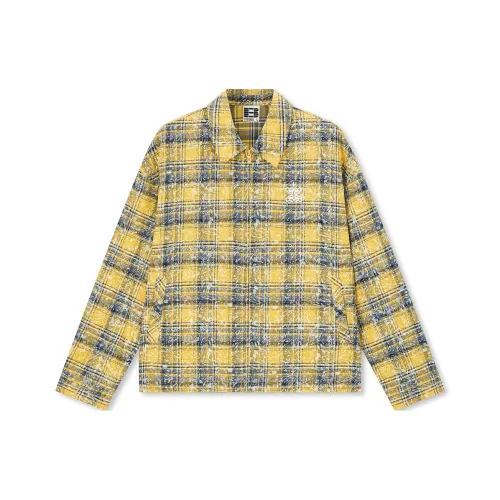 BONELESS Безшовный крой Желтая клетка Унисекс Куртки