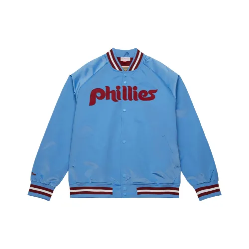 MITCHELL NESS Легкий Сатин Реглан Full Snap Куртка Унисекс