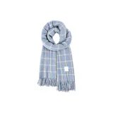 Небесный синий в клетку