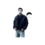 Темно-синий пуховый пиджак [улучшенный, утепленный, термический]