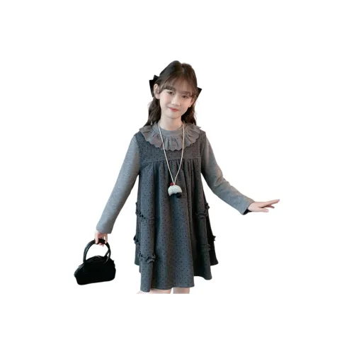 YOUMIWU Серый комплект KIDS Комплекты с юбкой