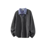 Древний Серый + Сапфирово-Синий Рубашка