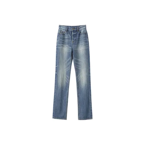 Le Alfashionline Синий Женские Джинсы