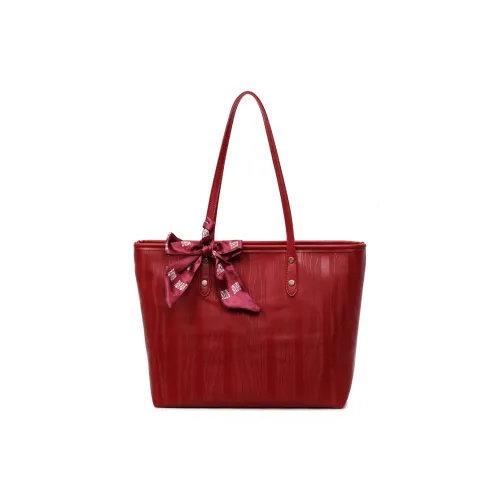 Tezimyt ПУ (полиуретан) Сумка-тоут Сумка через плечо Женская Красная