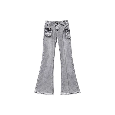 AURORA DIARY 1_ Черный Серый Женские Джинсы