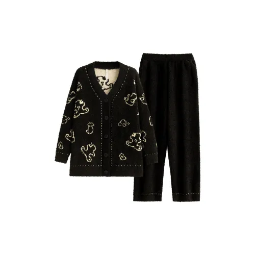 YUENEI 24203 Повседневный Черный Женские Пижамные Комплекты