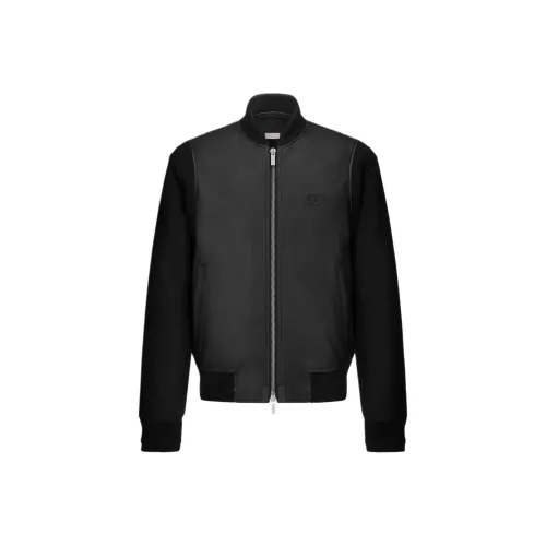 DIOR Черные Мужские Кожаные Куртки