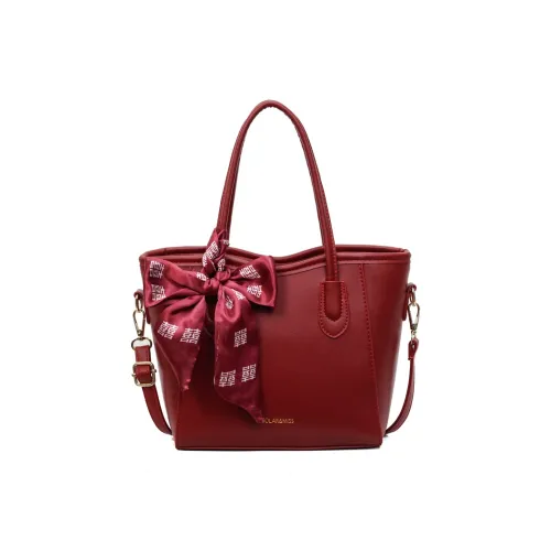 Chinllo ПУ (полиуретан) Сумка Стандартная Женская Бордовая