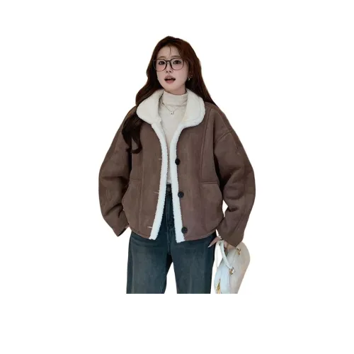 GUOZHEN Вельвет Feel Пальто Женское