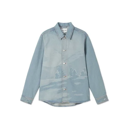 Lacoste Светлый Деним MKU Мужские Рубашки